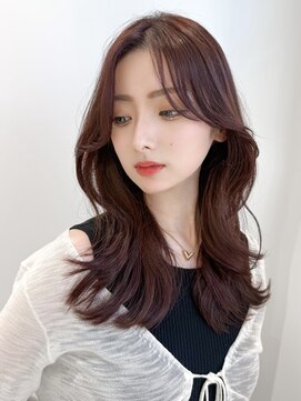 ロンドアンメゾン 原宿(Lond un Maison.) ブリーチなしチェリーブラウン髪質改善イルミナカラー韓国/原宿