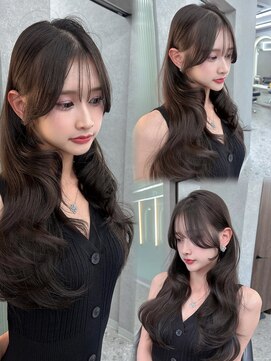 ボタン ハカタ(VOTAN hakata) センターパート/薄め前髪/前髪なしカラー