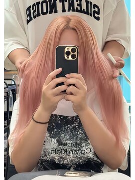 ウル(ulu) ピンクベージュ　ハイトーン　ケアブリーチ　ベージュ　ピンク