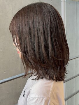 マイラ 銀座(myla) 髪質改善暗めカラーオリーブグレージュカーキアッシュレイヤー