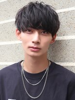 エイド 恵比寿(aid) 緩めパーマソフトツイストマッシュショート刈り上げツーブロック