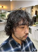 【無造作ゆるめプードルパーマ】