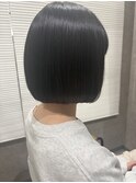 自然な丸みがきれいな冬ボブ