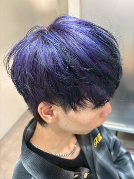 メンズハイトーン/ブルーカラー/エンドカラー