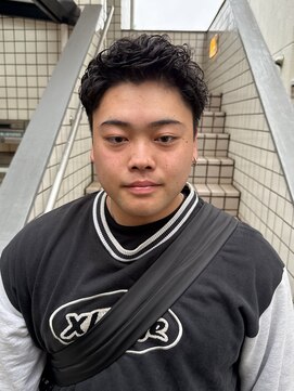 エイゾー(EIZO) 【清潔感】セット簡単メンズショートパーマ/直毛改善/朝ラク