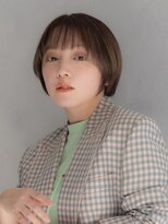 アース 焼津店(HAIR&MAKE EARTH)&nbsp;大人マッシュショート×地毛風カラー×ミニマルレイヤー