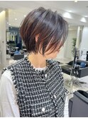 30代40代50代ショート白髪ぼかし銀座丸みくびれ井