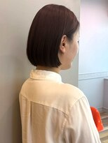 アトリエ タキ(atelier.taki)&nbsp;大人ミニボブ 切りっぱなしボブ ダークブラウン 耳かけボブ