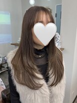 オクユキ(OKUYUKI) 顔まわりレイヤー×艶ロング