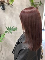 ミータイム(me-time) 【艶感チェリーブラウン×まとまりストレート】