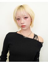 ラフィス ヘアー ウィム 倉敷白楽町店(La fith hair uim.) 【La fith】ショートボブ×ブリーチ×ハイトーン
