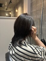 クーレ ビオトープ(+ CURE biotope)&nbsp;大人可愛いミディアムウルフ◇透明感オリーブアッシュ