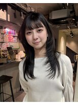 ルート 南堀江(route)&nbsp;ザクザクレイヤーカット/透き通る暗髪/上品ロングヘア