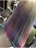 パステルカラー♪　ハイトーンシルバー　トリックヘアー