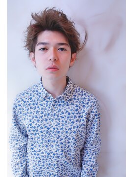 ブーケ(BOUQUET) オールバック　ワイルドツーブロック　セミウェット