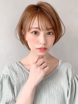 キリ 表参道(kyli) ★イメチェンピンクベージュアンブレラカラー前髪クールショート