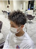 MEN'S HAIR ハイライト×ツーブロック