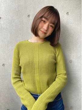 ラボヌールヘアーグレース 門前仲町店(La Bonheur hair grace) 上品ボブ/メルティーカラー