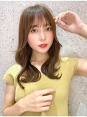 韓国風前髪×ブラウンアッシュ【くびれヘア/髪質改善/韓国ヘア】