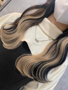 フィーネ 吉祥寺(Fi -Ne) プルエクステ30本で作るインナーカラー