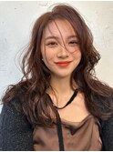顔周りレイヤー小顔クビレイヤーロングウルフ本厚木