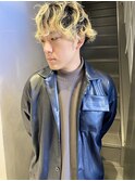 20代30代★大人かっこいいメンズダブルカラーブリーチカラー