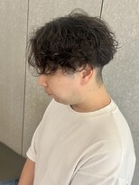 ニアウ 太田店(Niau)&nbsp;メンズセンターパートシャドウパーマ質感重視ゆるふわパーマ