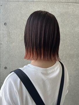 ピグメント(pigment) 裾カラーボブの