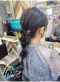 【ヘアセット】 華やかなロープ編み 茅ヶ崎ヘアセット