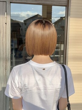 マテリア ヘアー デザイン(materia hair design) ハイトーンボブ