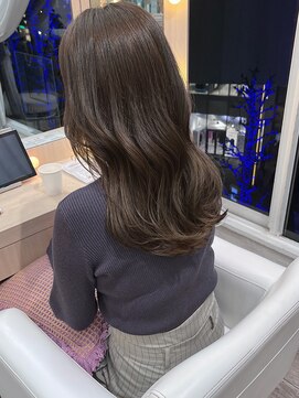 エレノア 渋谷公園通り店(Eleanor) 【中澤】オリーブベージュ×ウェーブロング