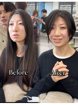 ビュー トウキョウ(VIEW TOKYO) ヘアドネーション/ショートヘア/ショートボブ/似合わせカット