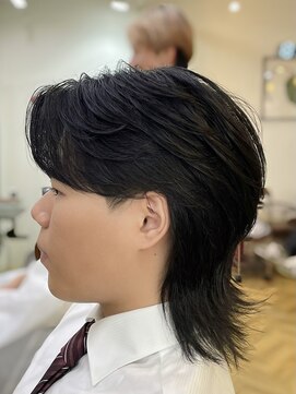 レボルトヘアー(R EVOLUT hair) 毛流れセンターパートウルフニュアンスパーマフェザーパーマ柏駅