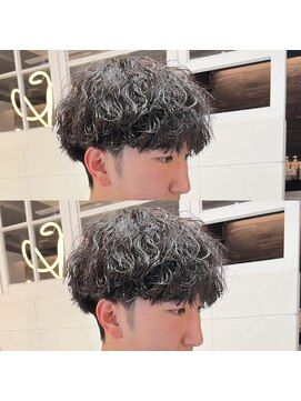 髪屋 紬 メンズ/メンズパーマ/メンズカット/波巻きパーマ