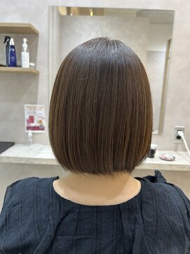 スレーヌサロンハナレ 北千住美容院(Sereine salon HANARE) サンドベージュブラウンカラー×ボブスタイル