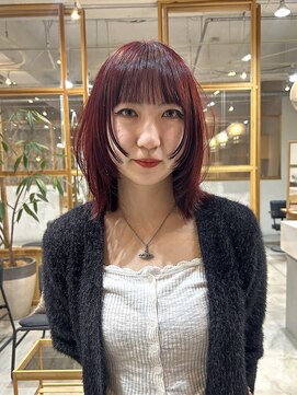 フェリアファム 北千里(FERIA fam) ★赤髪／カシスピンク/レイヤー
