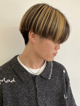 モリオフロムロンドン 松戸店(Morio from London) 【メンズ 松戸 岩口】アンブレラカラー刈り上げハンサムショート