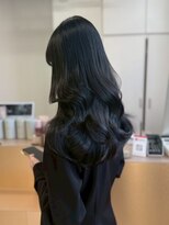 ベレーザシェルト(Beleza scelto) 16925黒髪チャコールグレーミディアムレイヤーハッシュカット