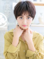 モッズヘア 上尾西口店(mod's hair)&nbsp;メンズライクウェットヘア黒髪小顔丸みショートA4上尾30代40代