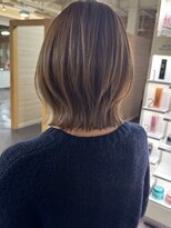 キャパジャストヘアー(CAPA just hair) レイヤーボブ艶感透明感カラー