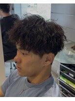 クレヨン ケース(Crayon case)&nbsp;カジュアル刈り上げショートツイストシースルーマッシュ束感