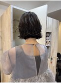 お呼ばれヘア　ボブヘアセット