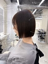サンドレオ 新宿店(sand Leo) レイヤーカット/レイヤーボブ/ミルクティーベージュ顔周りカット