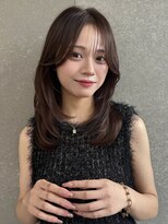 ロンドシエル 横浜(Lond ciel)&nbsp;ハッシュレイヤー/ダークラベンダー/韓国き/顔周りカット