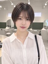 ルトワフクロマチ(Lutowa Fukuromachi) シースルーバング×丸みショート×暗髪/袋町/本通