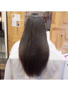 ナナナパレナ 梅田店(nanana parena) before→after　液晶乳化縮毛矯正＋グレイカラー