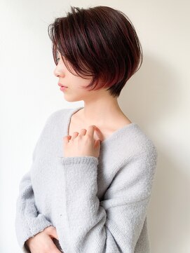 ネイヴィル オモテサンドウ(navile omotesando) 【yuka】シルエット◎ローズカラーショートボブ