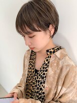 テトヘアー(teto hair) マッシュショート、アッシュブラウン、シースルーバング