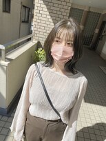 ブレイズ ザ サロン(BLAZE THE SALON)&nbsp;くすみ透明感カーキグレージュ波打ちくびれボブ【BLAZE 大庭】