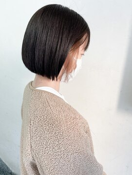 キャンバス バイ ネオリーブ 横浜西口(Canvas by neo.) ぱっつんボブ ミニボブ インナーカラー イヤリングカラー